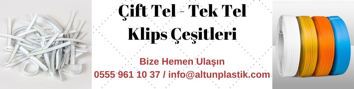 Çift Telli Tek Tel Klips Torba Bağı