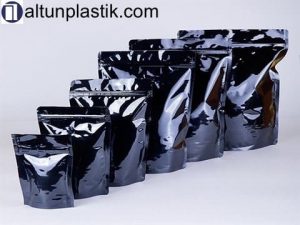 Doypack Ambalaj Siyah alüminyum